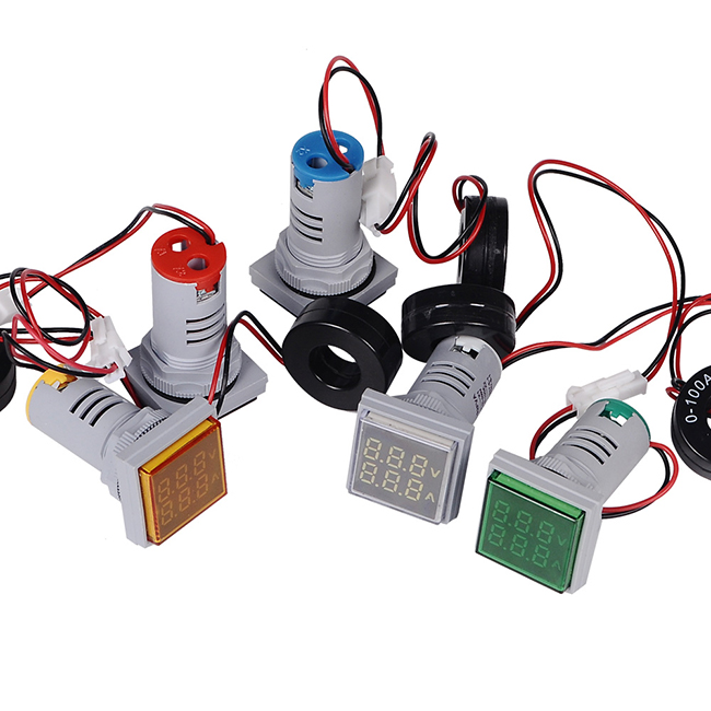 AD101-22VAMS:Double Phase Voltmeter Ammeter