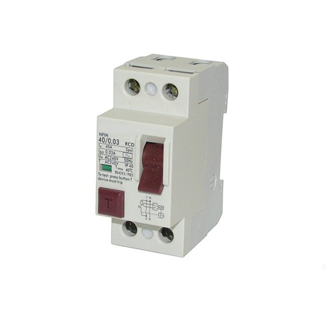 NFIN RCCB قاطع الدائرة الحالية المتبقية